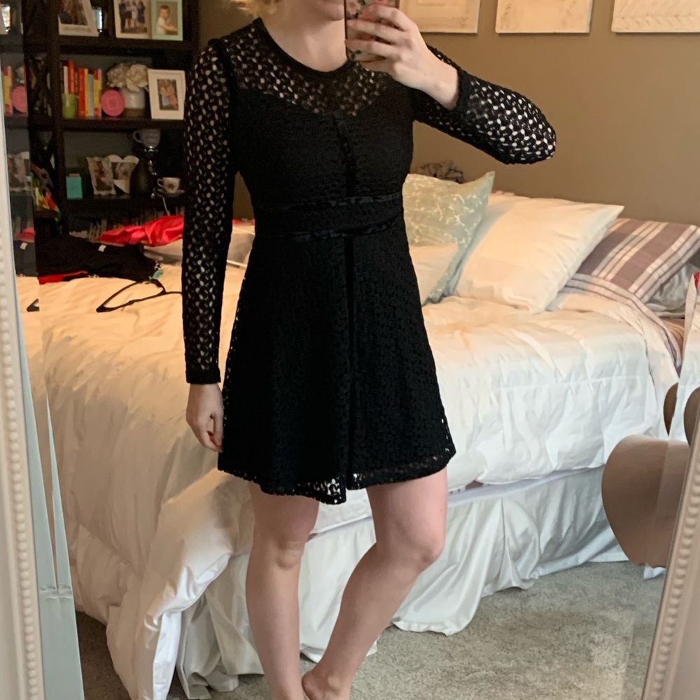 Black long sleeve dress